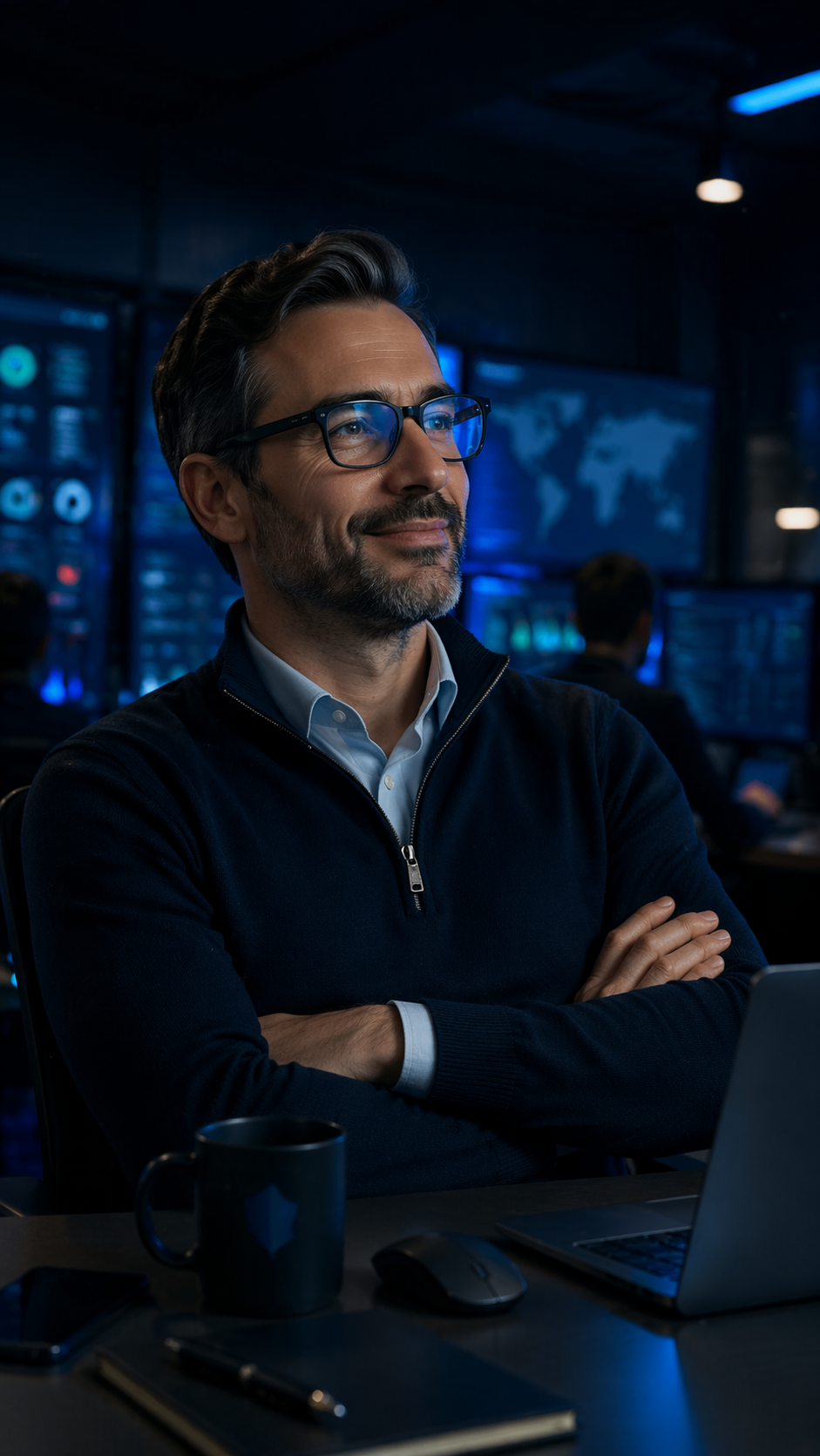 Tevreden IT-manager of CISO